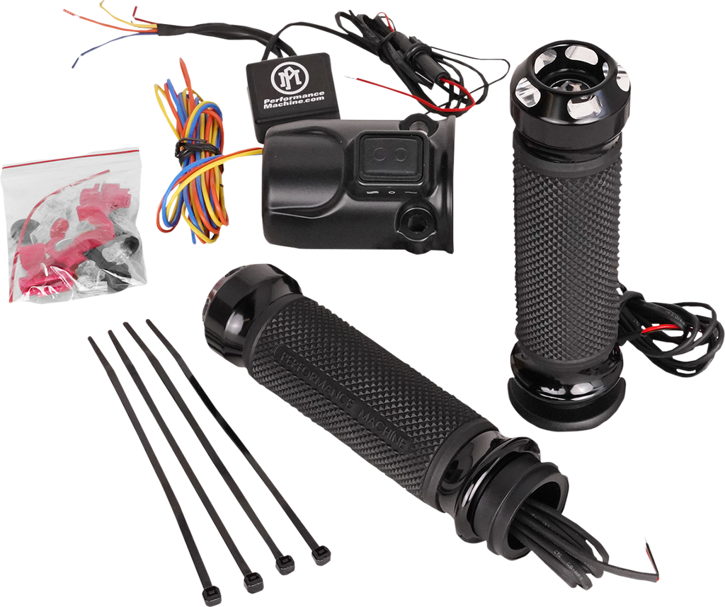 PERFORMANCE MACHINE (PM) Apex Heated Grips - FLTRX - Contrast Cut 0063-2095-BM — image 1