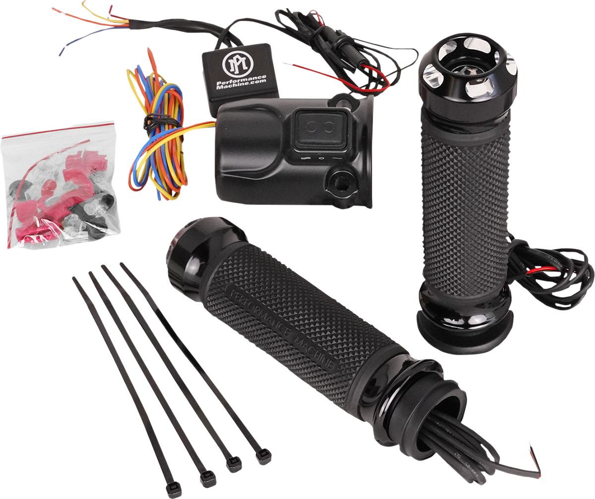 PERFORMANCE MACHINE (PM) Apex Heated Grips - FLTRX - Contrast Cut 0063-2095-BM — image 1