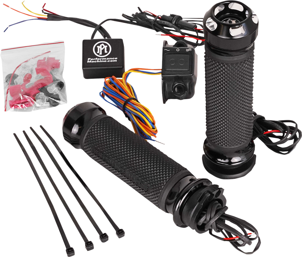 PERFORMANCE MACHINE (PM) Apex Heated Grips - FLTRX - Chrome 0063-2095-CH — image 2