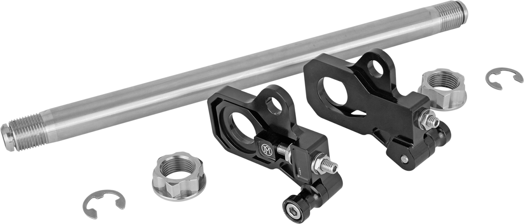 PERFORMANCE MACHINE (PM) Axle Adjuster Kit - Rear - Black 0117-0028M-B — image 1