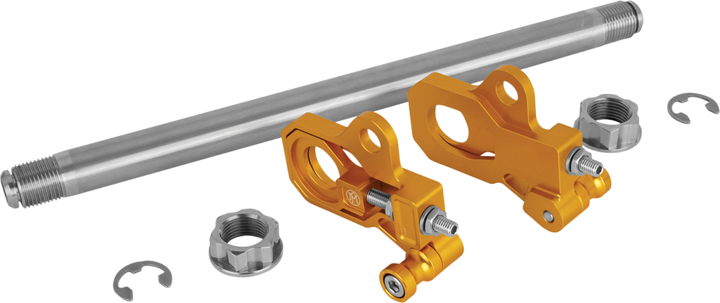 PERFORMANCE MACHINE (PM) Axle Adjuster Kit - Rear - Gold 0117-0028M-G — image 1