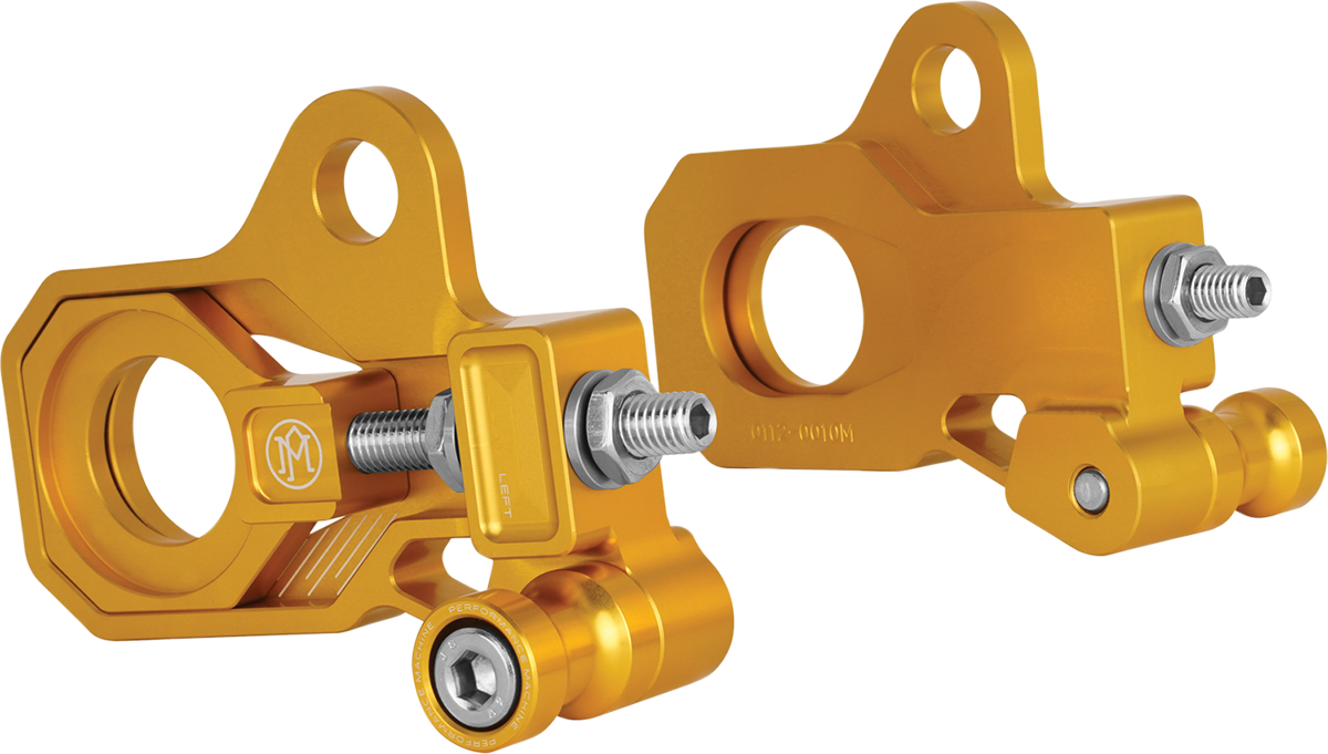 PERFORMANCE MACHINE (PM) Axle Adjuster Kit - Rear - Gold 0117-0028M-G — image 3
