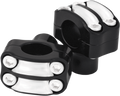RSD Nostalgia Handlebar Risers - Four-Bolt - 1-1/2" - Contrast Cut 0208-2050-BM — image 1