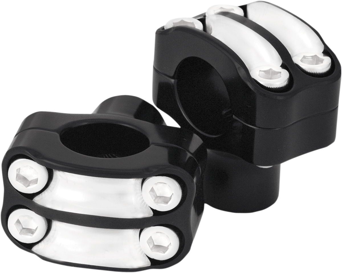 RSD Nostalgia Handlebar Risers - Four-Bolt - 1-1/2" - Contrast Cut 0208-2050-BM — image 1