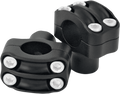RSD Nostalgia Handlebar Risers - Four-Bolt - 1-1/2" - Black Ops 0208-2050-SMB — image 1