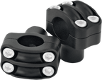 RSD Nostalgia Handlebar Risers - Four-Bolt - 1-1/2" - Black Ops 0208-2050-SMB — image 1