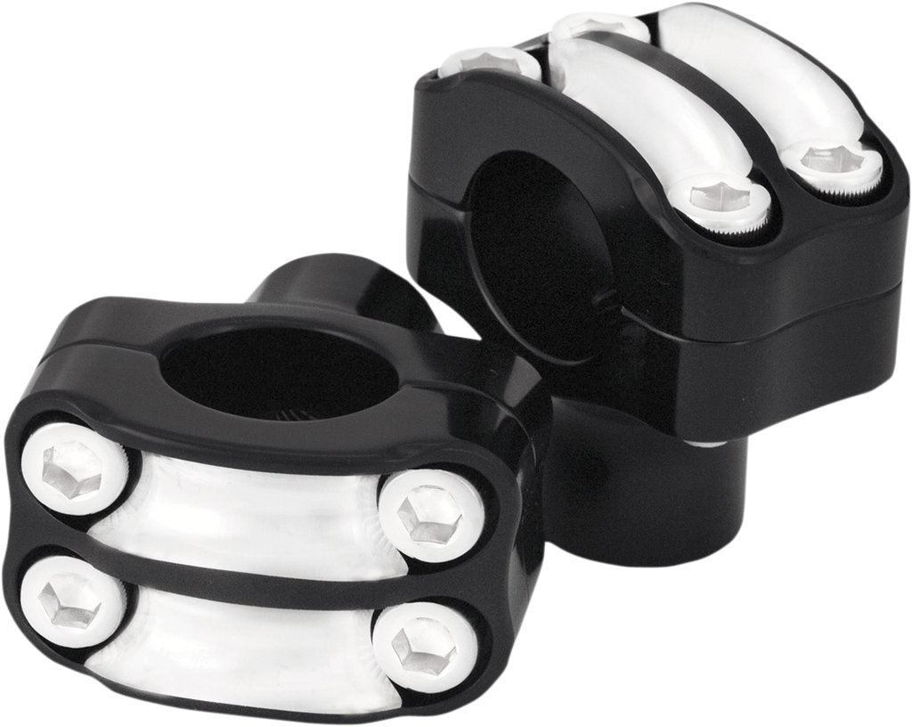 RSD Nostalgia Handlebar Risers - Four-Bolt - 1-1/2" - Black Ops 0208-2050-SMB — image 2
