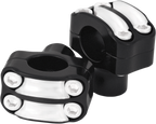 RSD Nostalgia Handlebar Risers - Four-Bolt - 1-1/2" - Black Ops 0208-2050-SMB — image 2
