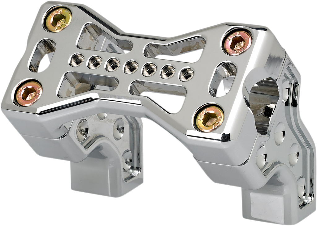 JOKER MACHINE Bridge Handlebar Riser Kit - Pullback - Chrome 03-866-1C — image 1