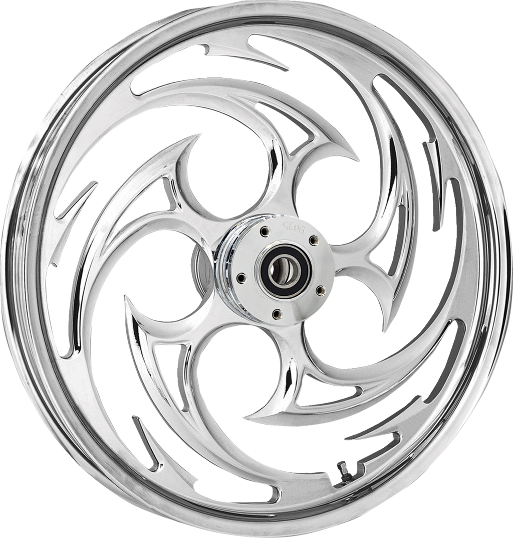 RC COMPONENTS Wheel for Hub Mounted Rotor - Savage - Front - Chrome - 21x3.5 — image 1