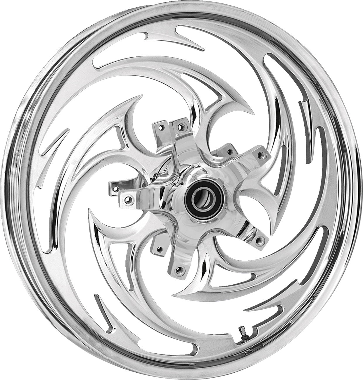 RC COMPONENTS Wheel for Stock Rotor - Savage - Front - Chrome - 21x3.5 — image 1