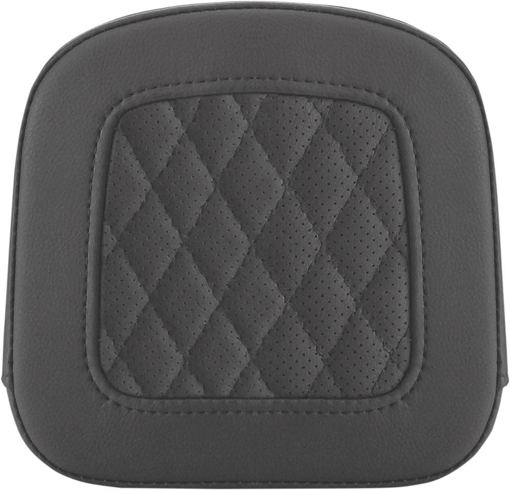 SADDLEMEN Sissy Bar Pad - Lattice Stitched - Black - FL/FX '97-'23 0407SM — image 1