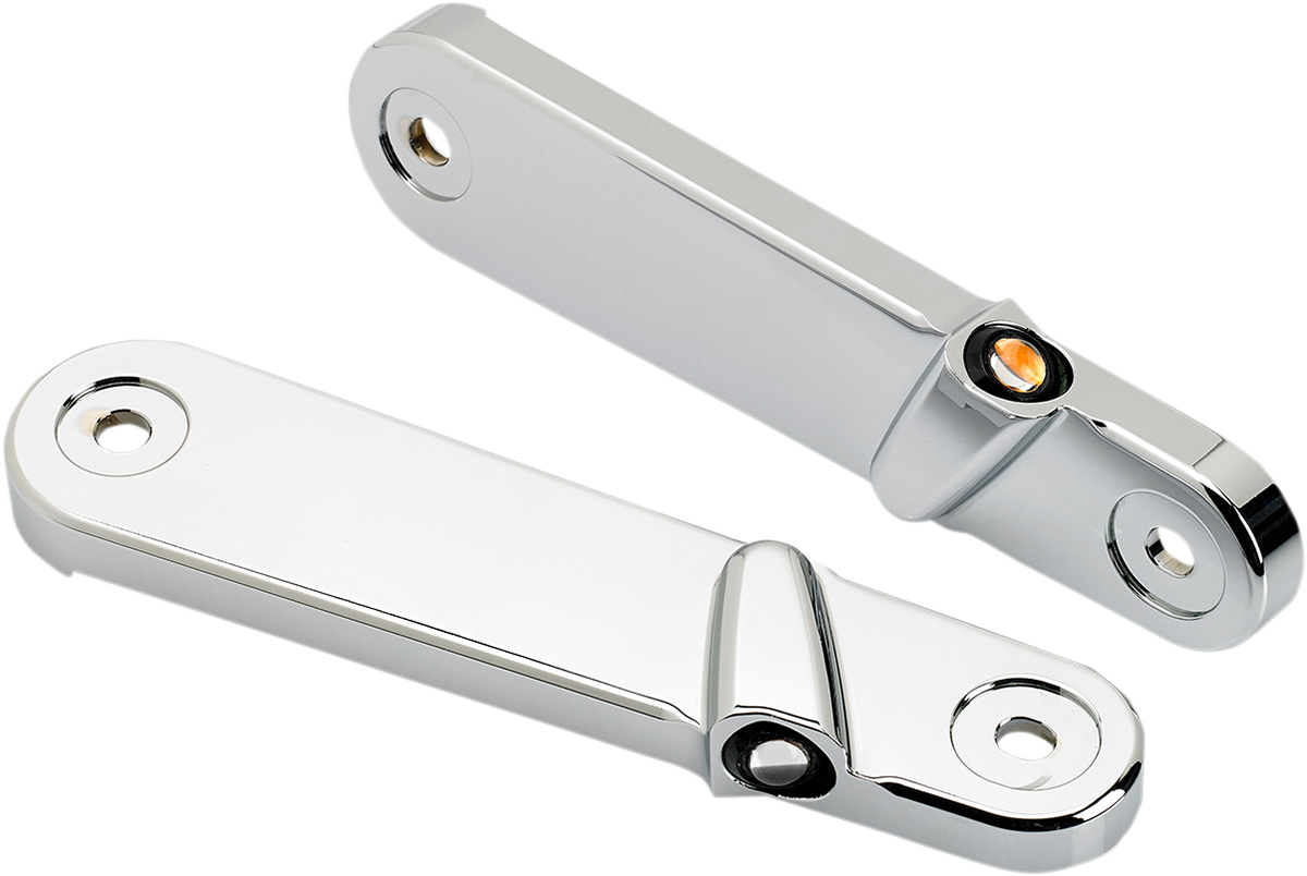 JOKER MACHINE Streamliner Turn Signals - Finned - Chrome 05-210-3 — image 2