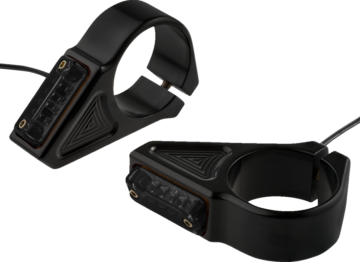 JOKER MACHINE Turn Signal - 39 mm - Amber - Black 05-303-1 — image 1