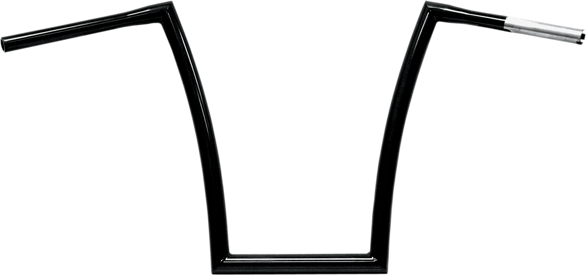 TODD'S CYCLE 1-1/4" Strip Handlebar - Strip - Fat Bobber - 12" Rise - Black 0601-2726 — image 2