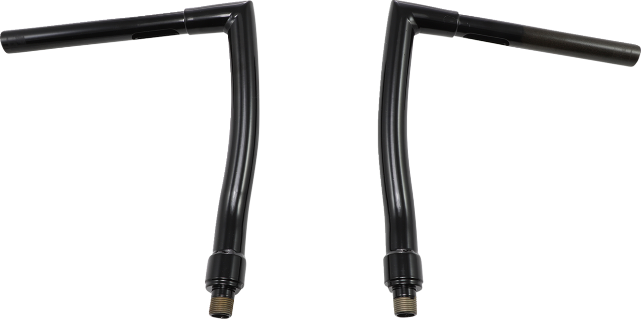 TODD'S CYCLE 1-1/4" Strip Handlebar - FXS - 12" Rise - OEM Top Tree - Black 0601-2762 — image 1