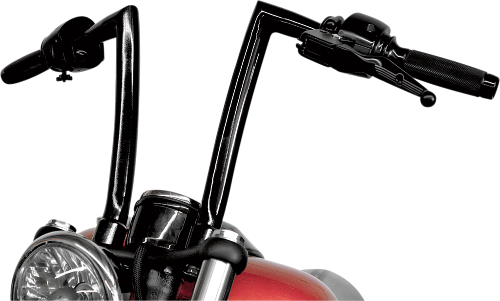 TODD'S CYCLE 1-1/4" Strip Handlebar - FXS - 12" Rise - OEM Top Tree - Black 0601-2762 — image 2