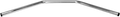 EMGO 1" Handlebar - Drag - Dimpled - Chrome 07-92435 — image 1