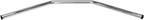 EMGO 1" Handlebar - Drag - Dimpled - Chrome 07-92435 — image 1
