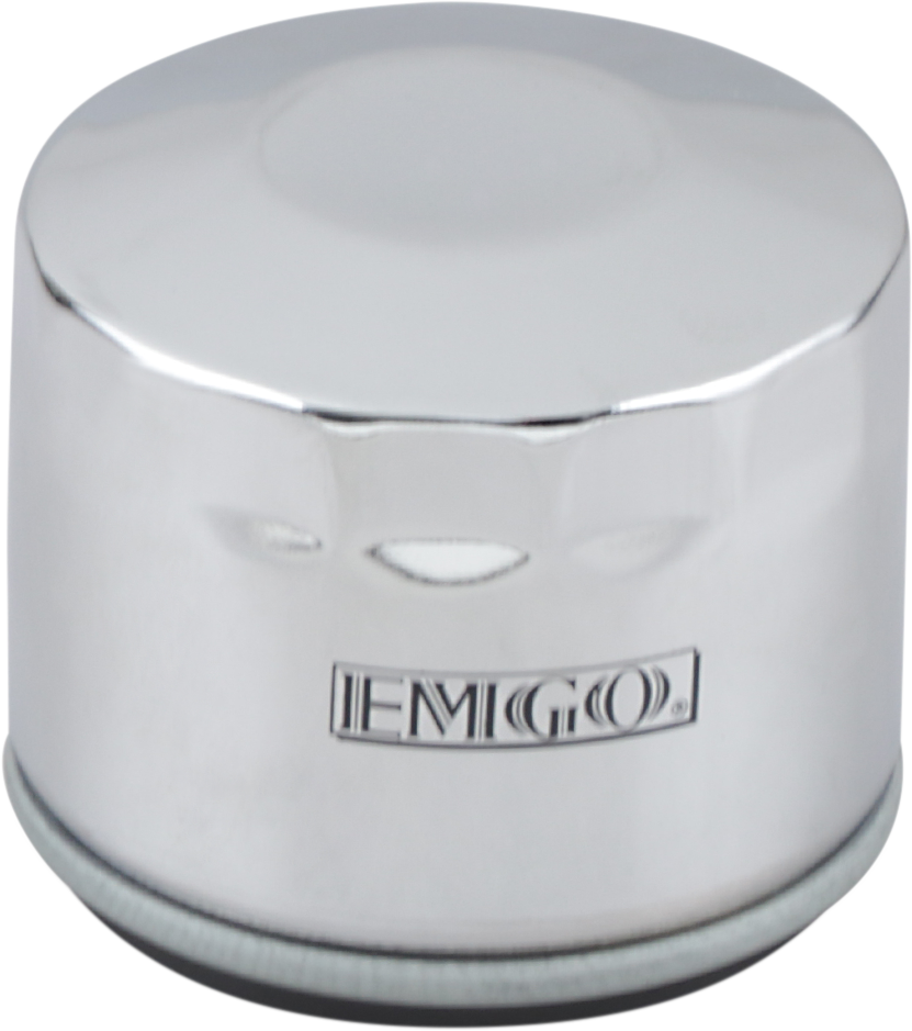 EMGO Oil Filter - Chrome - Harley-Davidson 10-07800 — image 1
