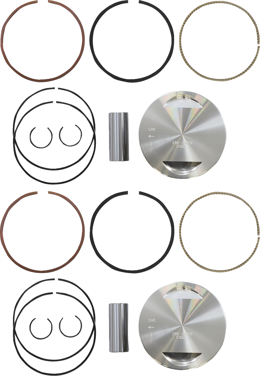 S&S CYCLE Piston Kit - For 106" Big Bore Kit - 3.927" - Standard 106-3690 — image 1