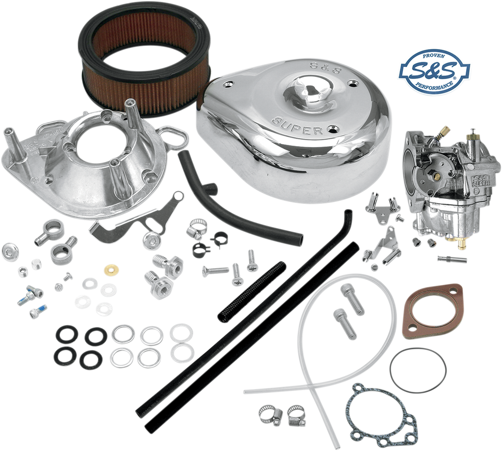 S&S CYCLE Super E Carburetor Kit without Manifold - Evolution Big Twin 11-0442 — image 1