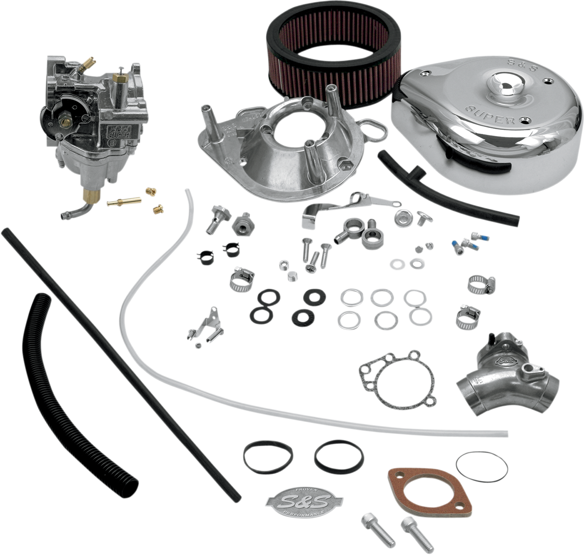 S&S CYCLE Super E Carburetor Kit with Manifold - Twin Cam 11-0450 — image 1