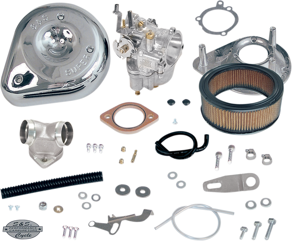 S&S CYCLE Super E Carburetor Kit with Manifold - Sportster 11-0470 — image 1