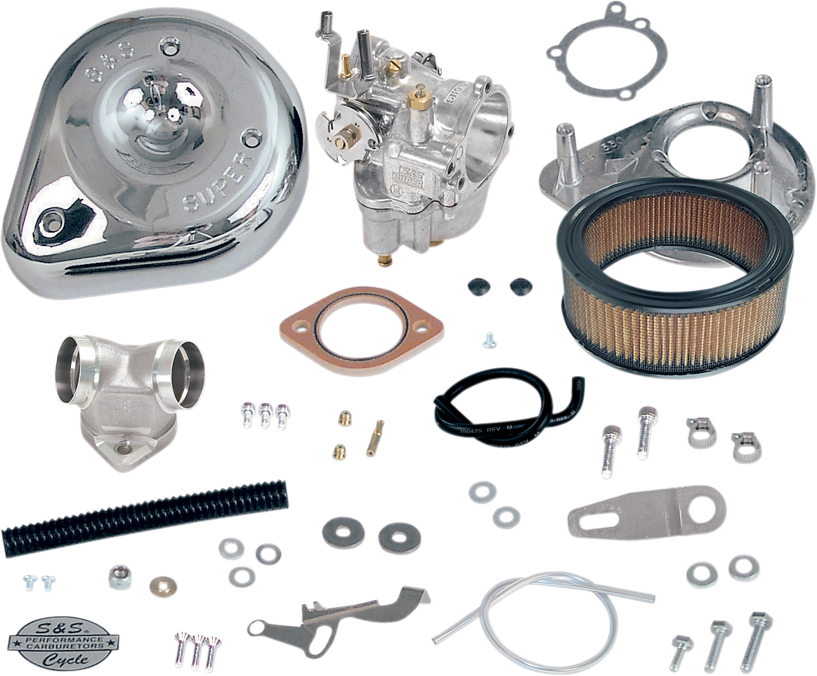 S&S CYCLE Super E Carburetor Kit with Manifold - Sportster 11-0470 — image 1