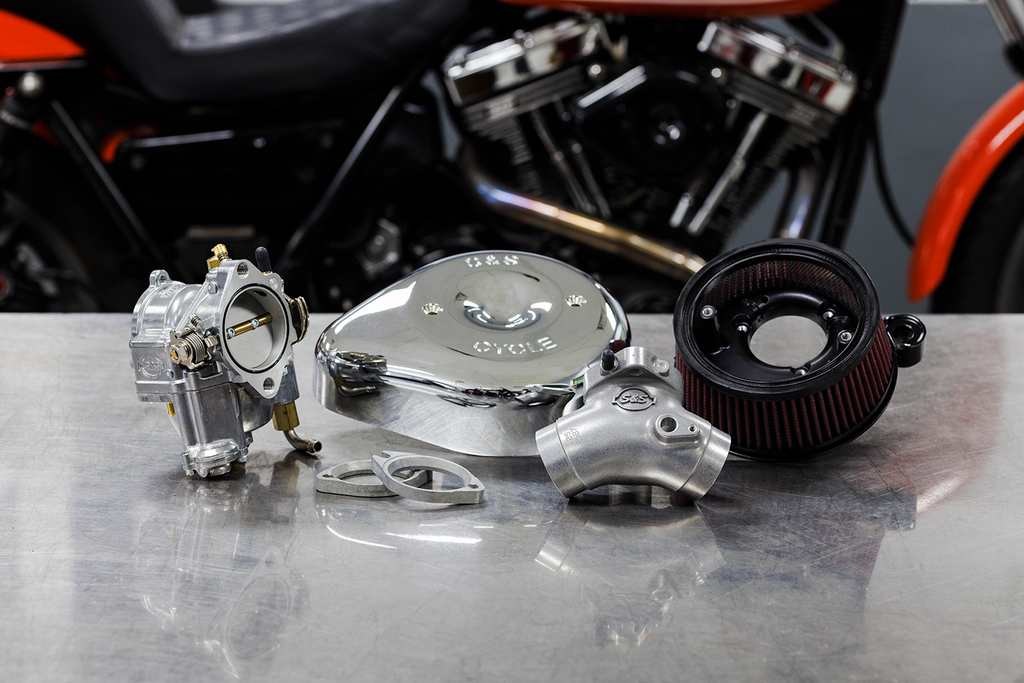 S&S CYCLE Super E Carburetor with Stealth Air Cleaner Kit - Chrome - Twin Cam 110-0149 — image 2