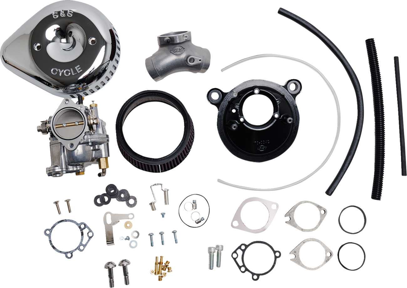 S&S CYCLE Super G Carburetor with Stealth Air Cleaner Kit - Chrome - Twin Cam 110-0150 — image 3