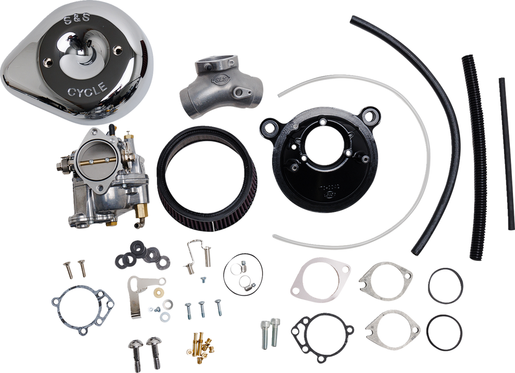 S&S CYCLE Super E Carburetor with Stealth Air Cleaner Kit - Chrome - Twin Cam 110-0151 — image 3