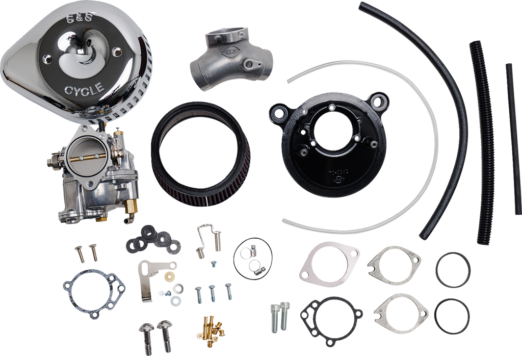 S&S CYCLE Super G Carburetor with Stealth Air Cleaner Kit - Chrome - Twin Cam 110-0152 — image 1