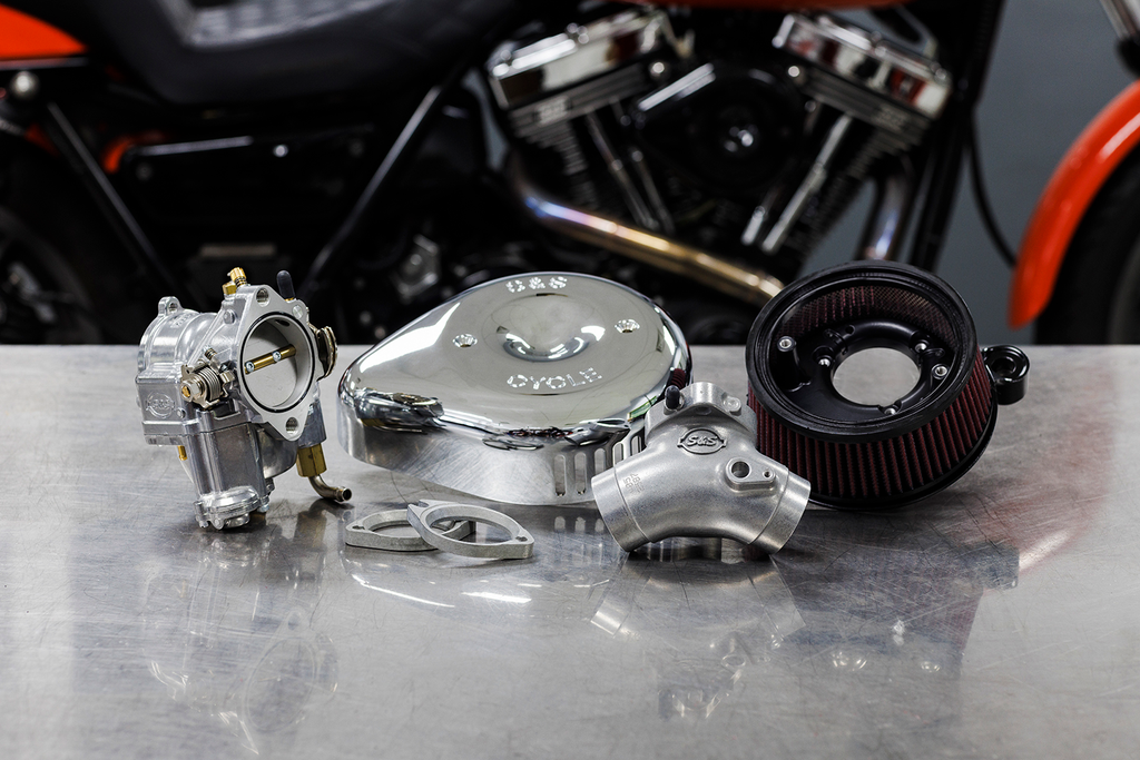 S&S CYCLE Super G Carburetor with Stealth Air Cleaner Kit - Chrome - Twin Cam 110-0152 — image 2