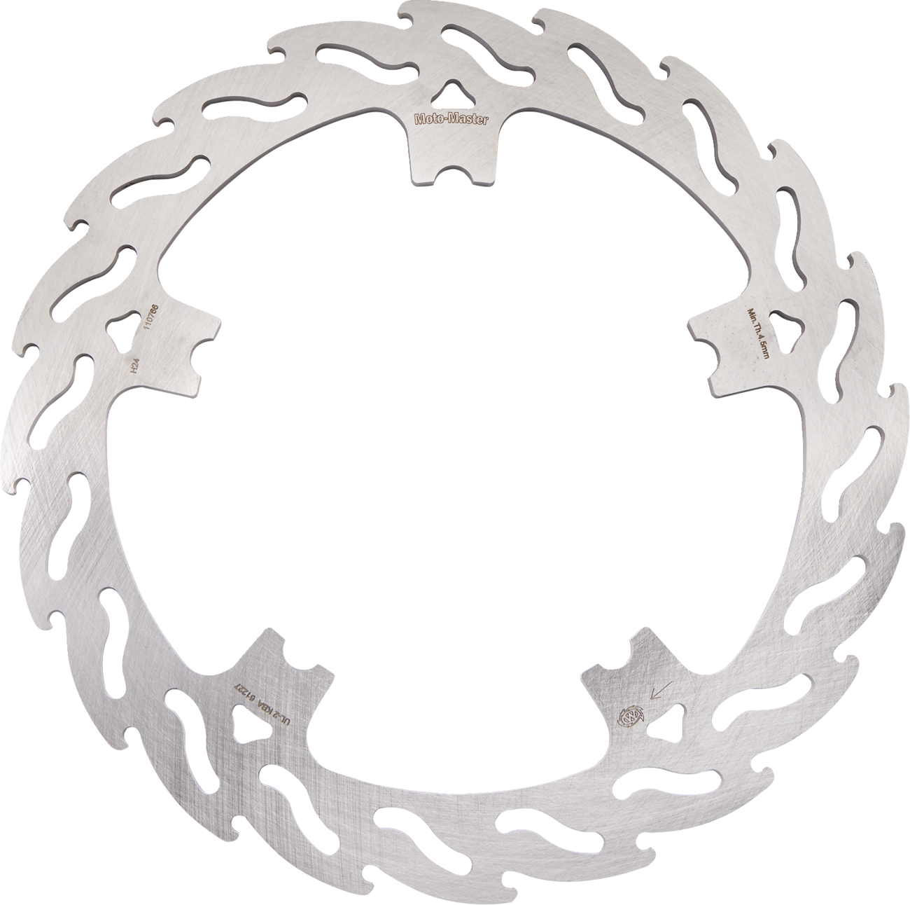 MOTO-MASTER Brake Rotor - Front Right - Flame 110766-PU — image 1