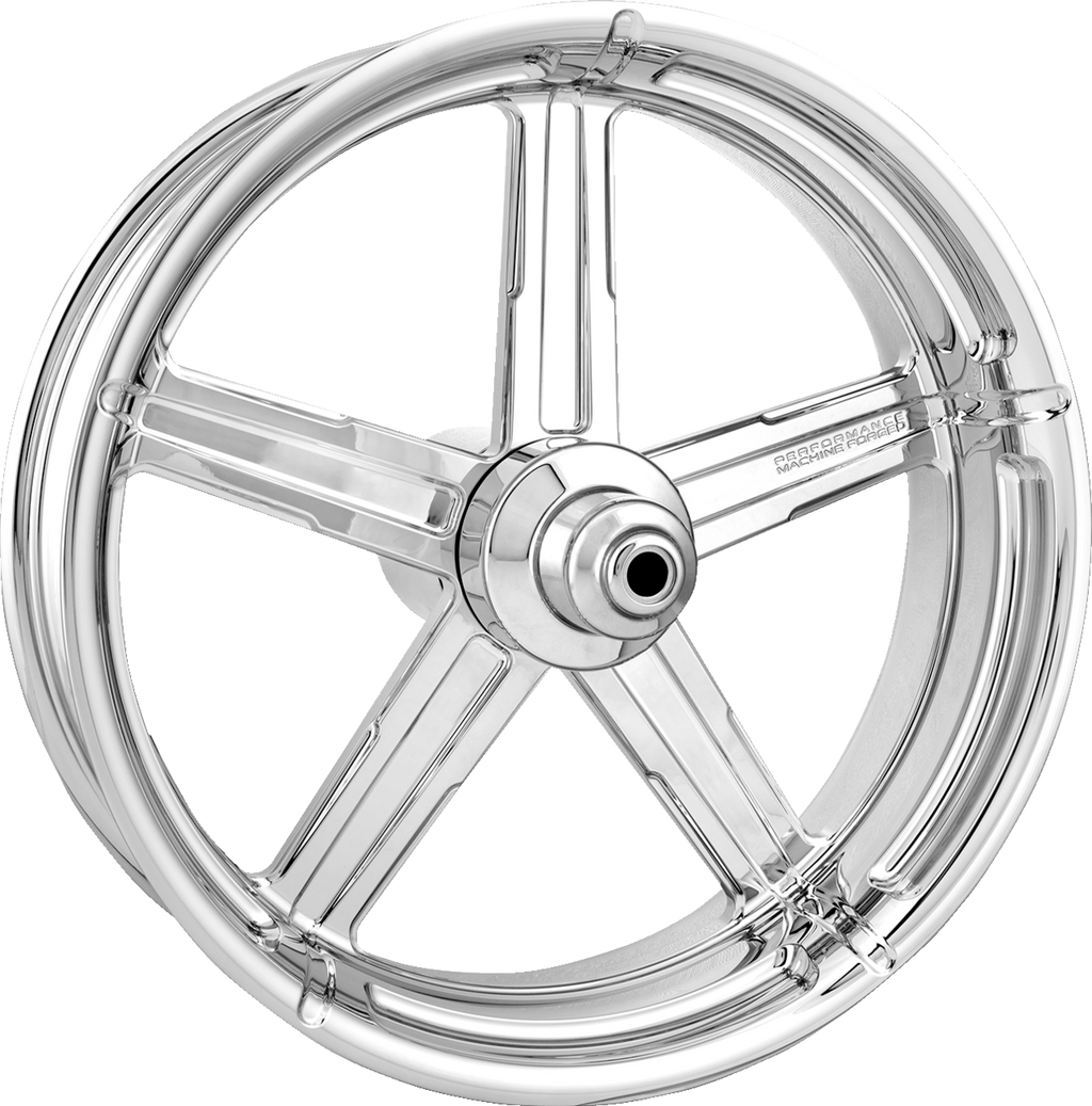 PERFORMANCE MACHINE (PM) Wheel - Formula - Front - Dual Disc/without ABS - Chrome - 21x3.5 - '08+ FL 1202-7106R-FRMAJ-CH — image 1