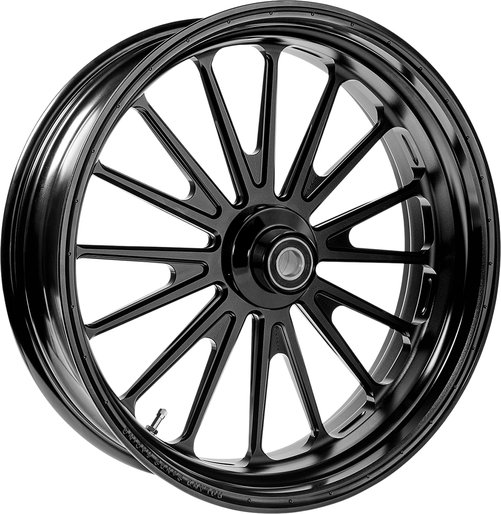 RSD Wheel - Traction - Front - Dual Disc/without ABS - 21x3.5 - Black Ops™ - '08+ FLH 1202-7106R-TRSAJ-SMB — image 1
