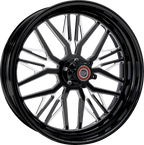PERFORMANCE MACHINE (PM) Wheel - Phatour - Front - Dual Disc/without ABS - Black/Contrast Cut Platinum - 18x5.5 — image 1