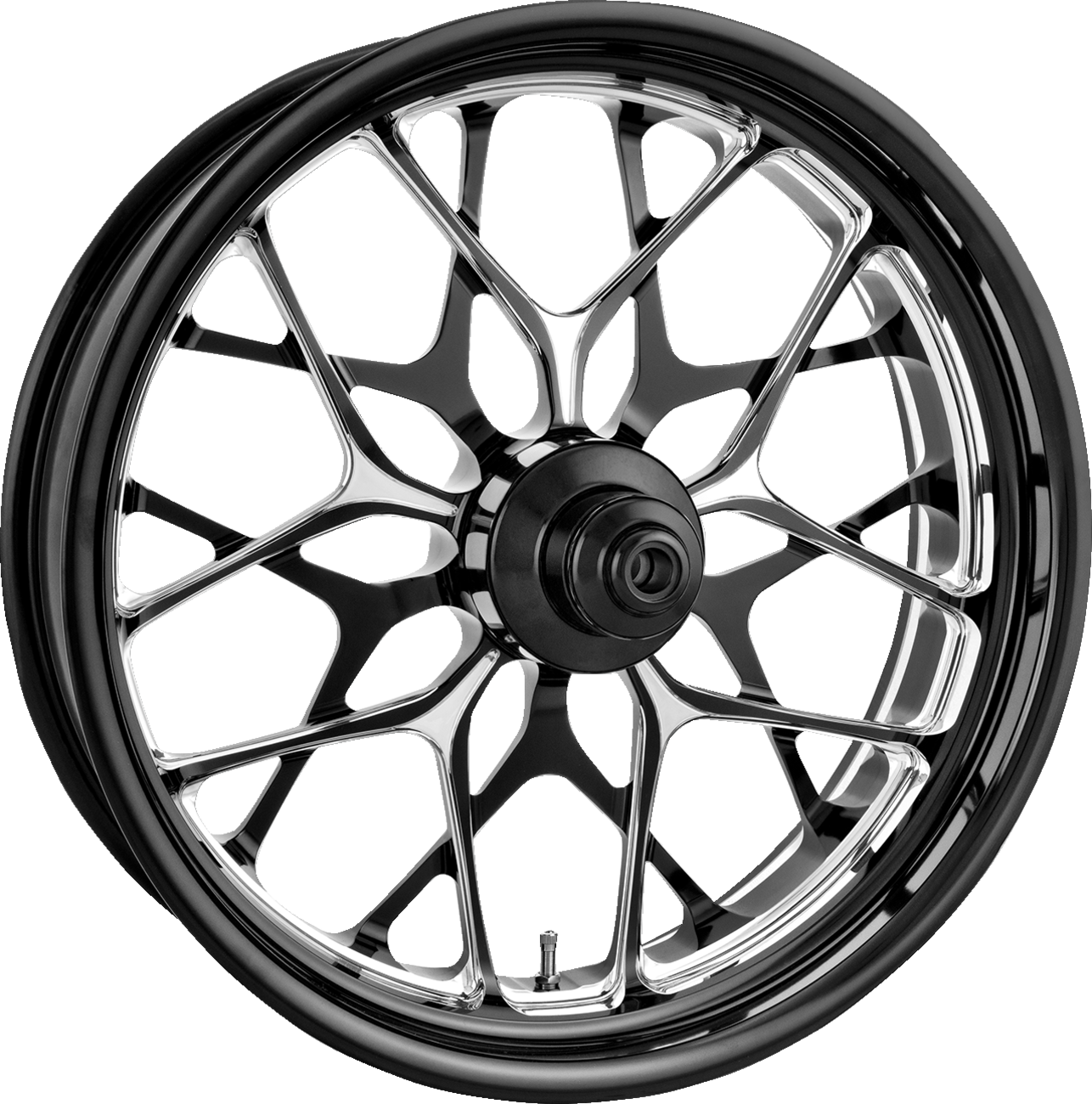 PERFORMANCE MACHINE (PM) Wheel - Galaxy - Front - Dual Disc/with ABS - Platinum Cut™ - 21x3.5 - '08+ FL 1204-7106P-GALAJ-BMP — image 1