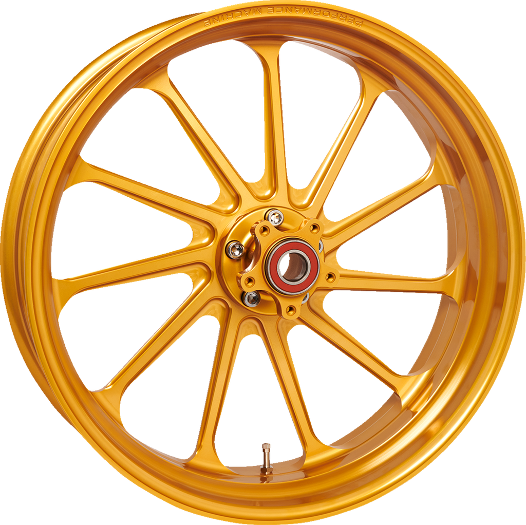 PERFORMANCE MACHINE (PM) Wheel - Assault - Front - Dual Disc/with ABS - Gold Ops™ - 21x3.5 1204-7106R-ASLAJAP-G — image 1