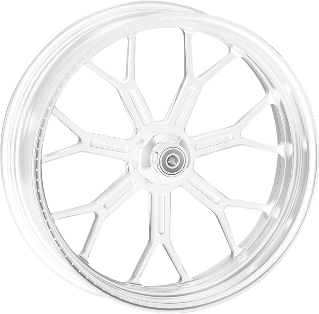 RSD Wheel - Delmar - Front - Dual Disc/with ABS - Black/Contrast Cut Ops™ - 21x3.5 - '08+ FLD 1204-7106R-DELAJ-SMB — image 2