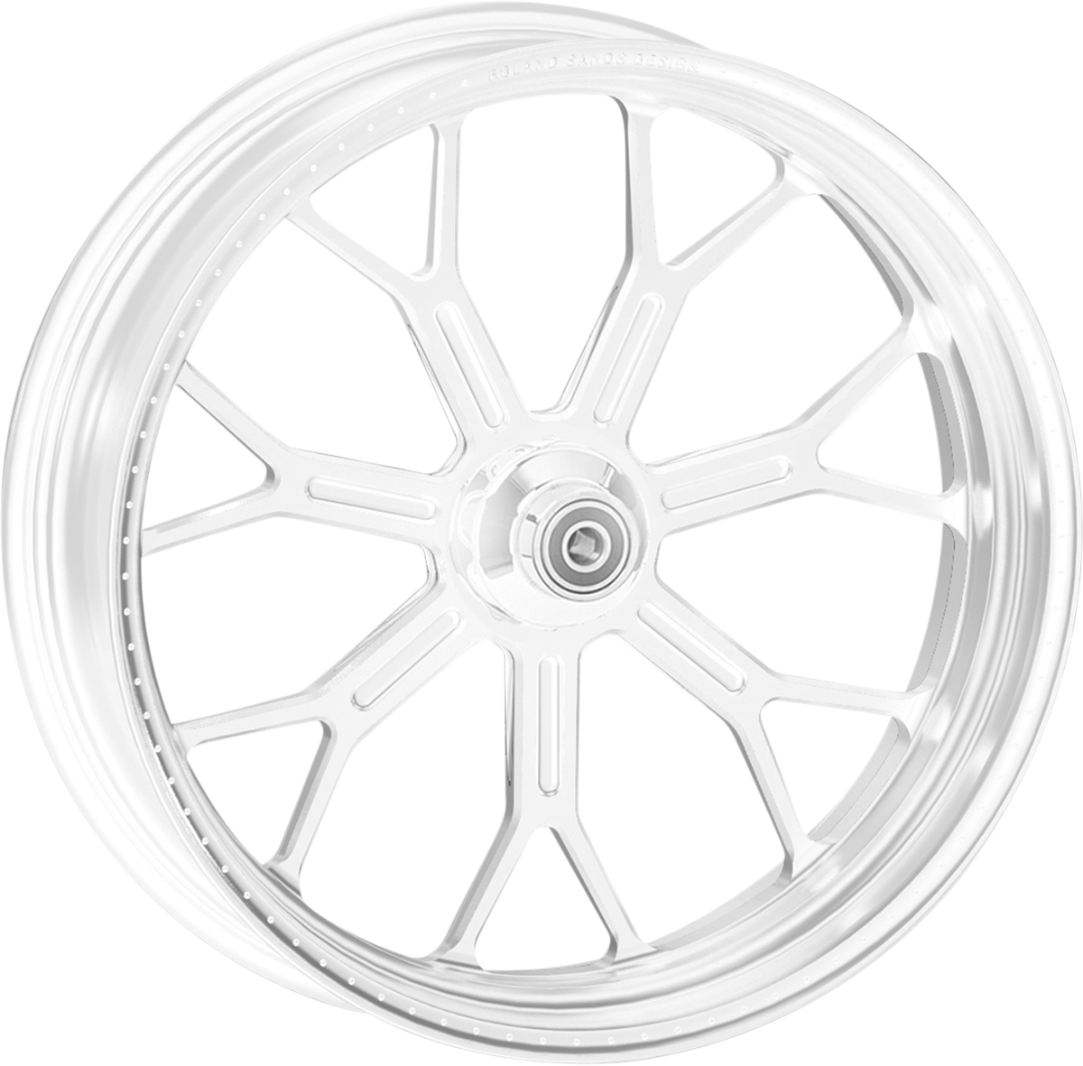 RSD Wheel - Delmar - Front - Dual Disc/with ABS - Black/Contrast Cut Ops™ - 21x3.5 - '08+ FLD 1204-7106R-DELAJ-SMB — image 2