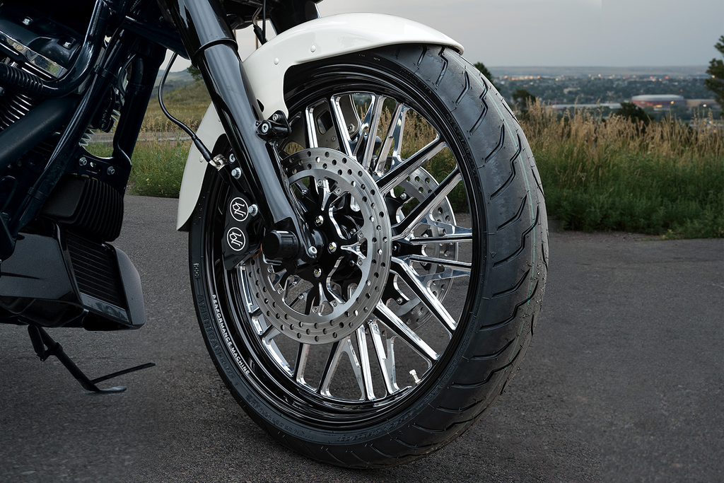 PERFORMANCE MACHINE (PM) Wheel - Nivis - Front - Dual Disc/with ABS - Black/Contrast Cut Platinum - 21x3.5 — image 2