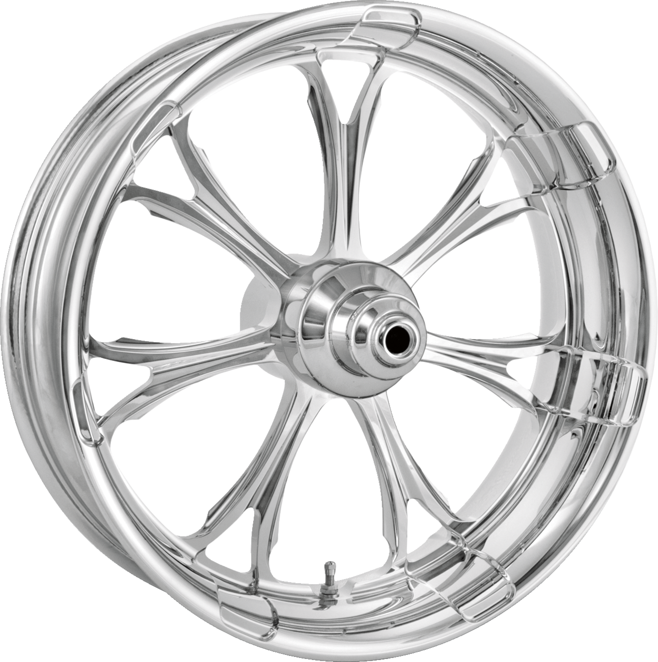 PERFORMANCE MACHINE (PM) Wheel - Paramount - Front - Dual Disc/with ABS - Chrome - 21x3.5 - '08+ FLD 1204-7106R-PARAJ-CH — image 1