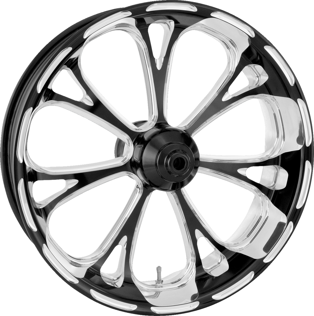 PERFORMANCE MACHINE (PM) Wheel - Virtue - Rear - Single Disc/with ABS - Platinum Cut™ - 18x 5.5 - '09+ FLT 1269-7814P-VIR-BMP — image 1