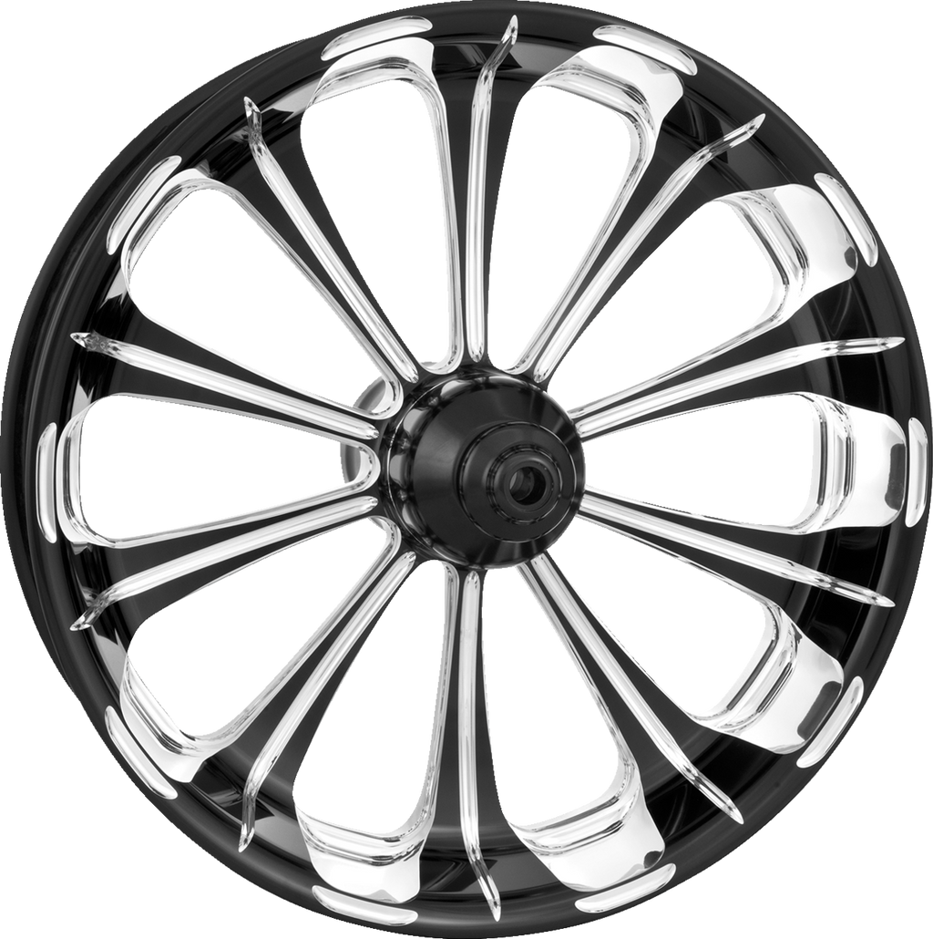 PERFORMANCE MACHINE (PM) Wheel - Revolution - Rear - Single Disc/without ABS - Platinum Cut" - 18x5.5 - '09+ FLT 1270-7814P-REL-BMP — image 1