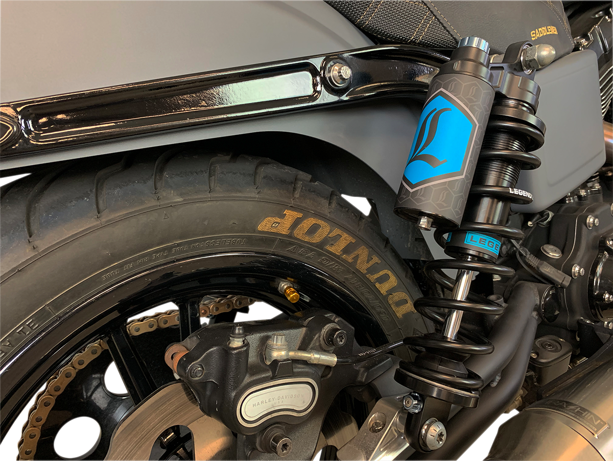 LEGEND SUSPENSION REVO ARC Piggyback Shocks - 13" - Standard - Black - '99-'17 Dyna 1310-1890 — image 2