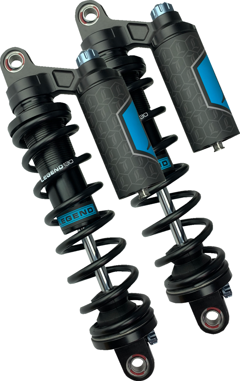 LEGEND SUSPENSION REVO ARC Piggyback Shocks - 13" - Heavy Duty - Black - '99-'17 Dyna 1310-1891 — image 5