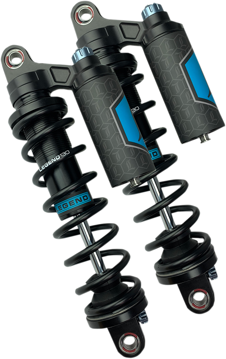 LEGEND SUSPENSION REVO ARC Piggyback Shocks - 14" - Heavy Duty - Black - '99-'17 Dyna 1310-1893 — image 3