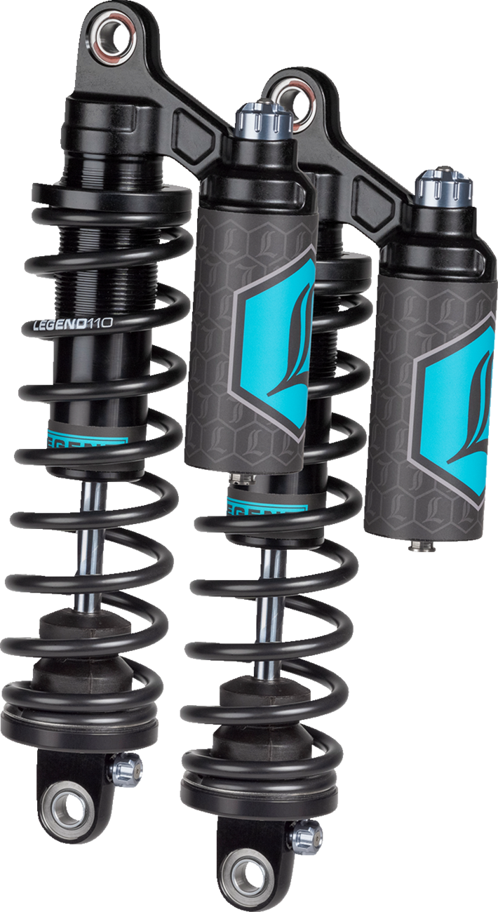 LEGEND SUSPENSION REVO ARC Piggyback Shocks - 13" - Standard - Black - '04-'22 Sportster 1310-1894 — image 2